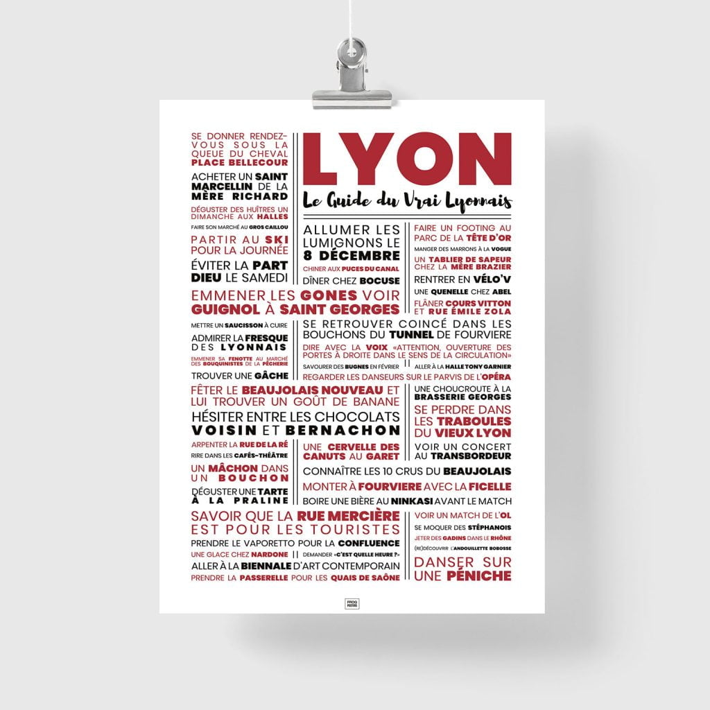 affiche lyon, affiche vintage lyon, affiche lyon vintage, poster lyon, guide du vrai lyonnais, lyon, lyonnais, lyonnaise, qui ne saute pas n est pas lyonnais, guide lyon, guide de lyon, guide du vrai lyonnais