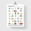 Affiche séries TV, films et dessins animés en pixel art