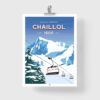 Affiche le Pic du Vieux Chaillol, poster vintage