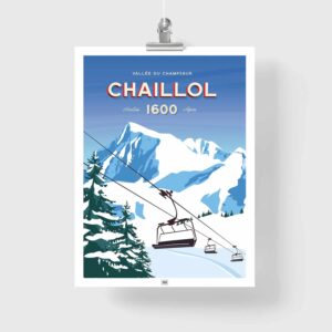 Affiche chaillol, pic du vieux chaillol, champsaur, hautes alpes, saint michel de chaillol, chaillol, chaillol 1600, vieux chaillol, station chaillol