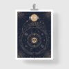 Affiche signe astrologique Bélier, poster vintage de signe du zodiaque