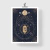 Affiche signe astrologique Scorpion, poster vintage de signe du zodiaque