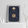 Signe Verseau zodiaque, idée cadeau Verseau, signe du Verseau, affiche zodiaque, affiche Verseau, signe zodiaque, Poster de signe astrologique, Poster Astrologie