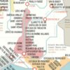 Carte des vins de France, affiche vignoble français régions viticoles, cépages, zoom
