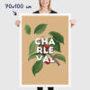 Affiche Charleval en Provence Cerise, poster vintage et rétro de Frog Posters, 70x100cm