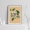 Affiche Charleval en Provence Cerise, poster vintage et rétro de Frog Posters, sur fond clair