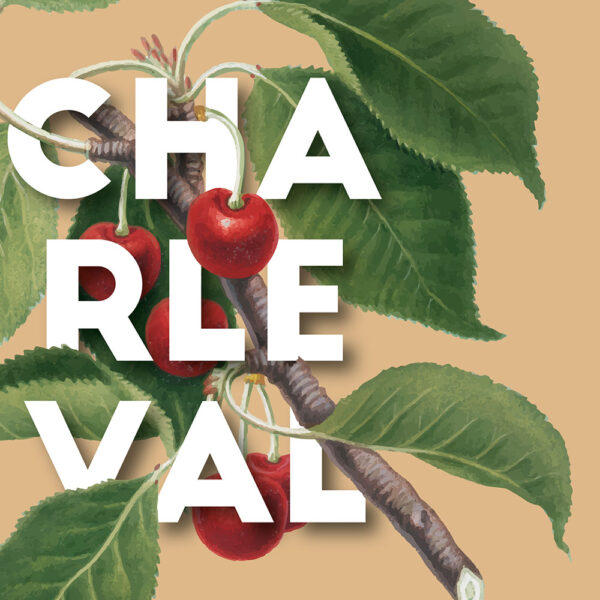 Affiche Charleval en Provence Cerise, poster vintage et rétro de Frog Posters, zoom