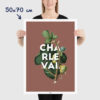 Affiche Charleval en Provence - figue, poster vintage et rétro de Frog Posters, 50x70cm