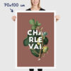 Affiche Charleval en Provence - figue, poster vintage et rétro de Frog Posters, 70x100cm