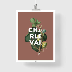 Affiche Charleval en Provence - figue, poster vintage et rétro de Frog Posters