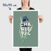 Affiche Iris de Charleval en Provence - poster vintage et rétro de Frog Posters, 50x70cm
