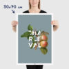 Affiche Pomme de Charleval en Provence - poster vintage et rétro de Frog Posters, 50x70cm