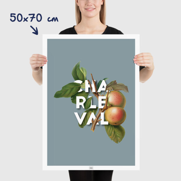 Affiche Pomme de Charleval en Provence - poster vintage et rétro de Frog Posters, 50x70cm