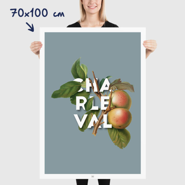 Affiche Pomme de Charleval en Provence - poster vintage et rétro de Frog Posters, 70x100cm