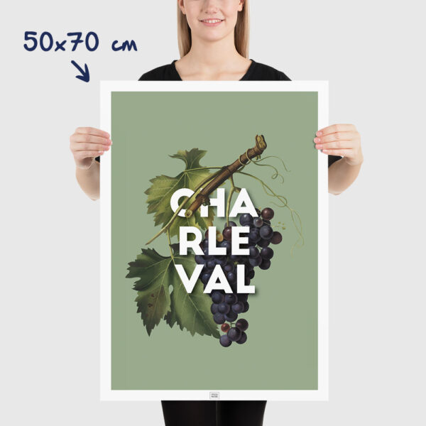 Affiche Raisin de Charleval en Provence - poster vintage et rétro de Frog Posters, 50x70cm