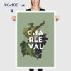 Affiche Raisin de Charleval en Provence - poster vintage et rétro de Frog Posters, 70x100cm