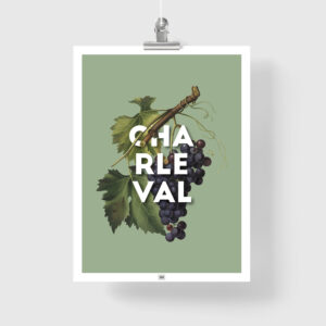 Affiche Raisin de Charleval en Provence - poster vintage et rétro de Frog Posters