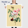 Affiche Rose de Charleval en Provence - poster vintage et rétro de Frog Posters, 70x100cm