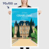 Affiche Château de Charleval en Provence - poster vintage et rétro de Frog Posters, 70x100cm