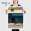Affiche Gonzague Charleval en Provence - poster vintage et rétro de Frog Posters, 50x70cm