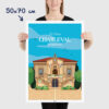 Affiche Mairie de Charleval en Provence, poster vintage et rétro de Frog Posters, 50x70cm