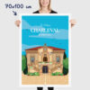 Affiche Mairie de Charleval en Provence, poster vintage et rétro de Frog Posters, 70x100cm