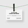 carte de visite drole - parking - tu es garé