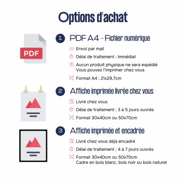 Nos affiches rétrospective par années sont à télécharger ou imprimées et livrées chez vous, encadrées ou pas.